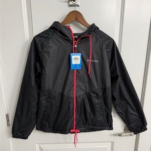 Columbia Rain Jacket - Black and Pink